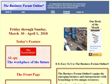 Tablet Screenshot of businessforum.com